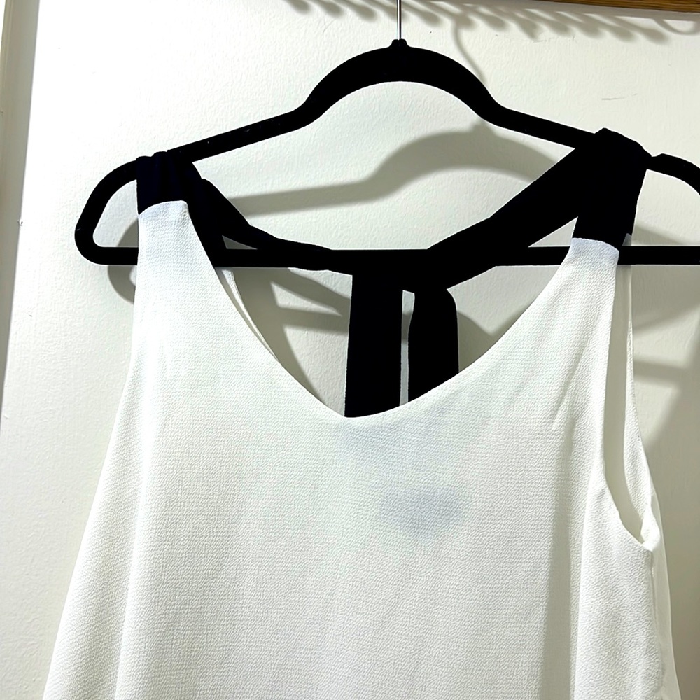 Elegant White and black top